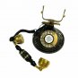 Vintage Nautical Antique Solid Brass Rotary Dial Working Telephone For Decor