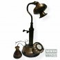 Antique Finish Rotary Dial Candlestick Stylish Brass Telephone Wired Working