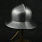 Hammered 18 Gauge Steel Medieval Blackened Kettle Helmet Reenactment Costume