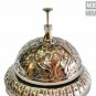 Vintage Embossed Table Desk Bell Nickle Finish Bell Reception Hotel Table Bell