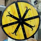 Medieval battle ready viking yellow shield armor shield LARP cosplay reenactment