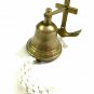Nautical Finish Brass Bell with Antique Anchor Ship Boat Wall Mount Decor Bell