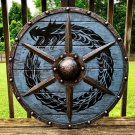 Ouroboros Battleworn Viking Shield Medieval Knight Shield Reenactment Costume