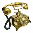 Vintage Rotary Phone Old Fashioned Telephone French Victorian Nautical Brass