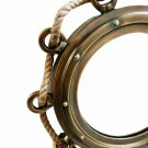 Nautical Porthole Aluminium Antique Brown Finish Port Glass Wall Hanging Decor