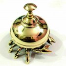 Brass Crab Polished Style Ornate Hotel Desk Bell Sale Service Bell Decor