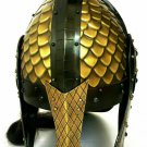 Medieval Brass Roman Helmet Antique Spartan Helmet Armor Replica Vikings Cosplay