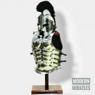 KNIGHT 300 MEDIEVAL ROMAN ARMOR HELMET SPARTAN COSTUME W/ MUSCLE JACKET haloween