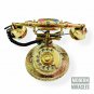 Brass Retro Style Rotary Dial Antique Telephone Vintage Handmade Decor Telephone