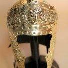 Pure Brass Praetorian Knight Roman Helmet With Red Plume Warrior Halloween Gift