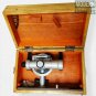 Aluminium Telescopic Alidade Survey & Level Theodolite Transit with Wooden box