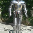 Medieval wearable knight crusador templar armor suit vintage costume with sword