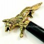 BRASS WOLF HANDLE WOODEN WALKING STICK VINTAGE ANTIQUE VICTORIAN CANES GIFT