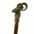Nautical Brass Head Style Marine Handle For Wooden Walking Stick Cane Gift