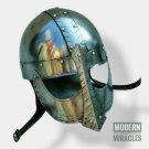 Medieval Norman Viking Helmet Spectacle Armor Helmet Knights Warrior Costume
