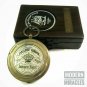 Handmade DOLLOND LONDON Antique Maritime Brass Pocket Compass with Wooden Box