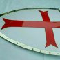 Halloween Medieval Knight Cross Heater Shield Battle Warrior Shield 18 Gauge Ste