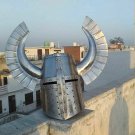 Medieval Templar Fantasy Warrior Helmet SCA LARP Knight Helmet 18 gauge Steel