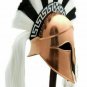 Halloween Helmet Greek Corinthian Medieval Spartan Knight Plume Armor Black Gift