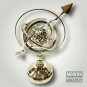 Vintage Nautical Shiny Brass Armillary Sphere World Globe Metal Base Office Gift