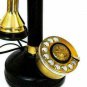 Vintage Rotary Dial Candlestick Phone Gold Brass American Landline Telephone