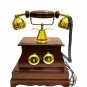 Maharaja Phone Nautical Antique Brass & Wooden Rotary Dial Telephone Home Decor