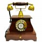 Maharaja Phone Nautical Antique Brass & Wooden Rotary Dial Telephone Home Decor