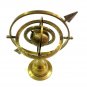 Vintage Maritime Brass Armillary Globe Sphere Engraved With Arrow Home Decor