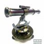 Nautical Antique Brass Telescope Alidade Compass Transit Surveying Theodolite