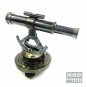 Nautical Antique Brass Telescope Alidade Compass Transit Surveying Theodolite