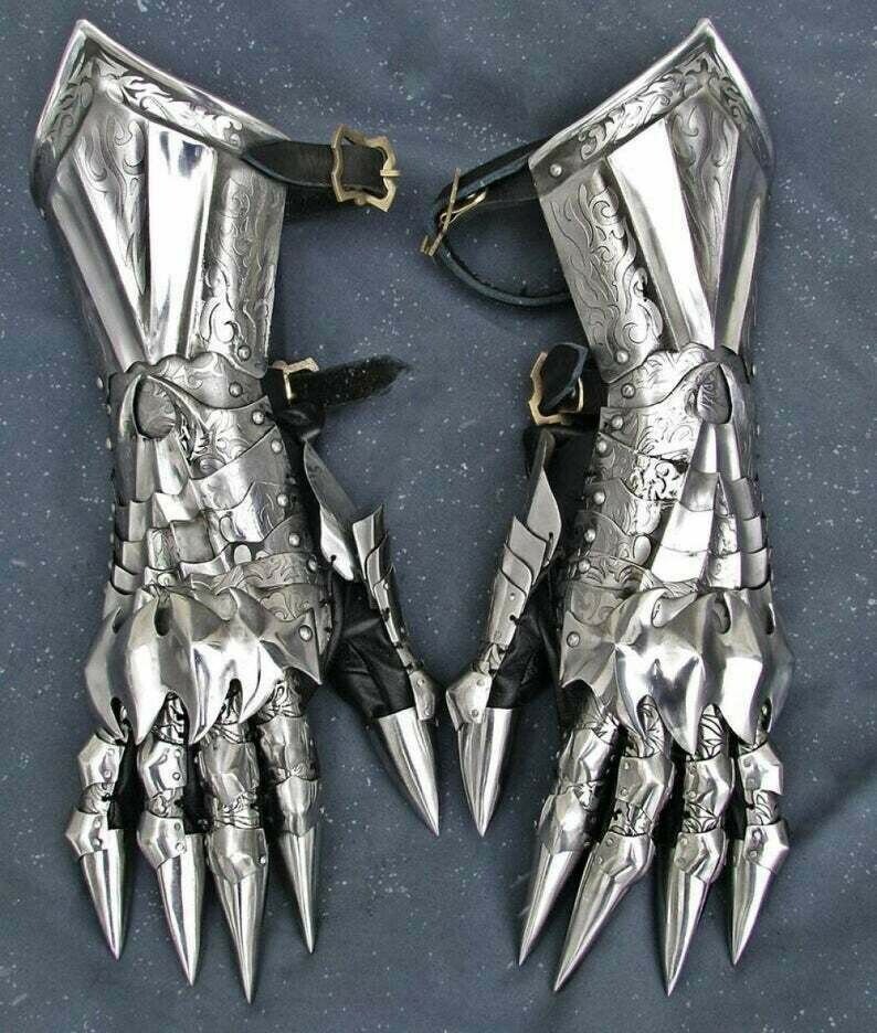 Medieval Knight Gauntlets Functional Armor Gloves Adult Medieval SCA LARP Gift