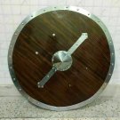 Medieval Round Battle Warrior Shield Wooden Round Viking Shield 24'' Halloween