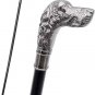 New TAN DOG Head handmade STEAMPUNK Victorian Wands brass Handle walking cane-Wa
