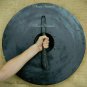 Round shield Medieval Larp Warrior Wood & Steel Viking Armor Templar Shield Gift