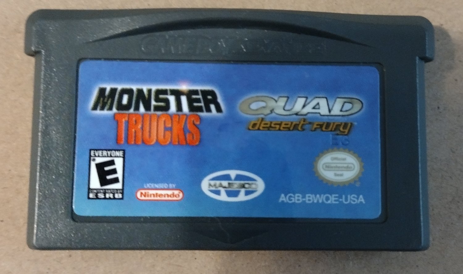 Monster Trucks Quad Fury Double Pack GameBoy Advance
