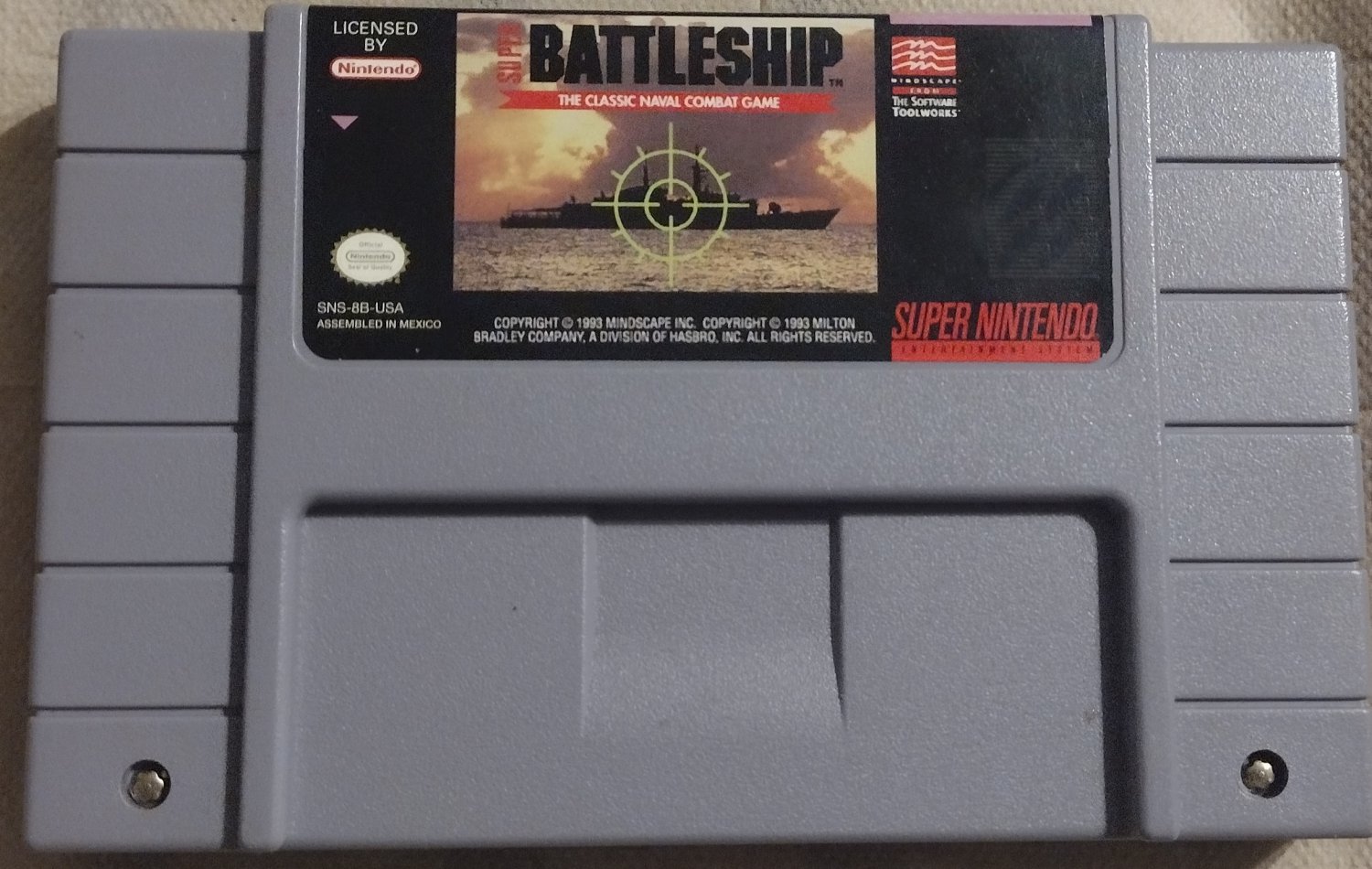 Super Battleship -- Snes -- cart only