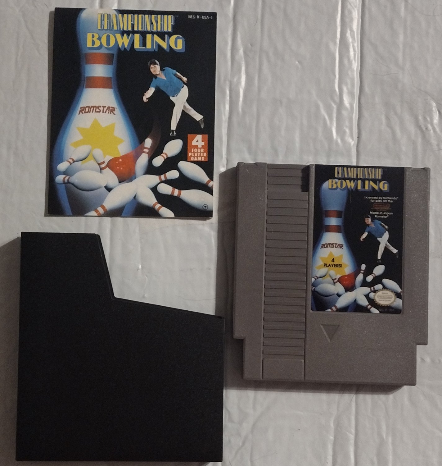 Championship Bowling --NES -- Item, Manual, and Sleeve