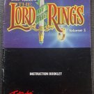 The Lord Of The Rings Volume 1 -- SNES Manual Only