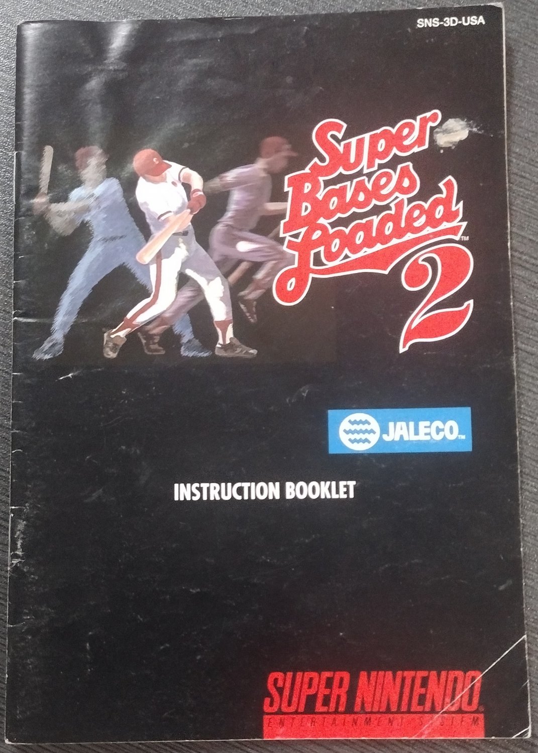 Super Bases Loaded 2 --SNES -- Instruction Manual Only