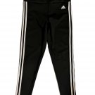 Womens Adidas 3 Stripe Black White Aeroready Leggings Sz Medium Pants
