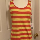 RONDINA Designer Womens XL Striped Sleeveless Sweater Tank Top