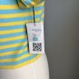 RONDINA New York NWT Stretch Blue Yellow Cardigan Sweater Size Medium