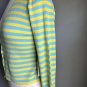 RONDINA New York NWT Stretch Blue Yellow Cardigan Sweater Size Medium