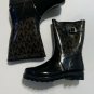 Michael Kors MK Logo Rain Boots - Black size 9