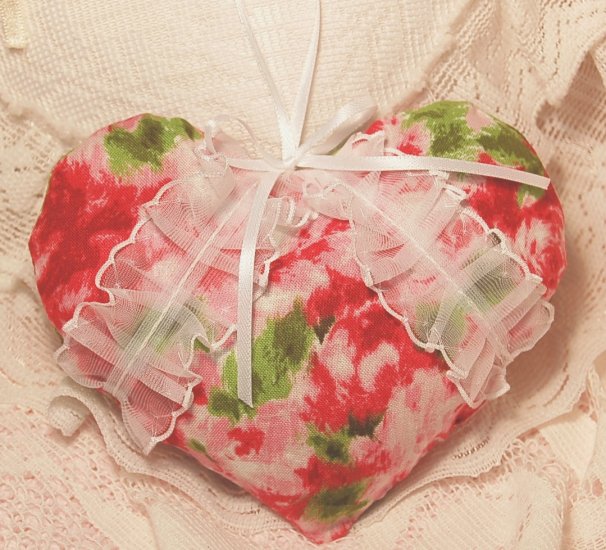 Roses n Lace Heart ~ Lavender Sachet ~ Gift Idea ~ Scented