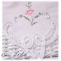 Stunning - Romantic - Cross Stitched Brussels Lace Tablecloth - Tea Cloth