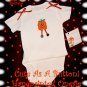 Special Request for Molly - Altered Infant Onesie - Handpainted - Halloween - Pumpkin