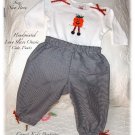 Special Request for Molly - Altered Infant Onesie - Handpainted - Halloween - Pumpkin