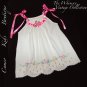 Whimsey and Vintage - Pillowcase Dress - Rick Rack Flowers - Sparkly Beads - Summer Pinafore