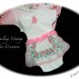Pink - Vintage Hankie Onesie  - Vintage Inspired Altered Baby Couture